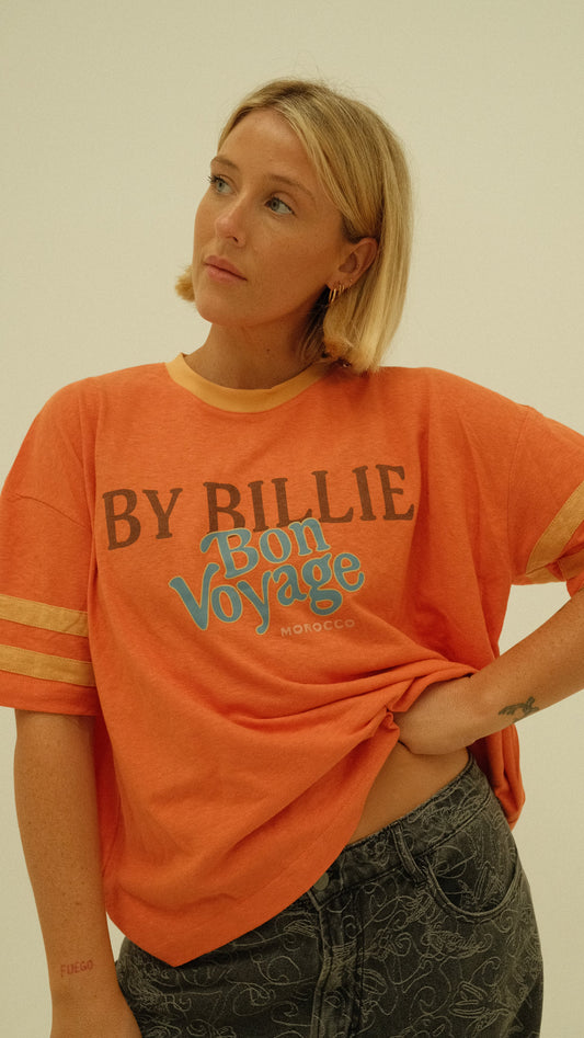 ATHLETIC HEMP/ COTTON TEE - BON VOYAGE
