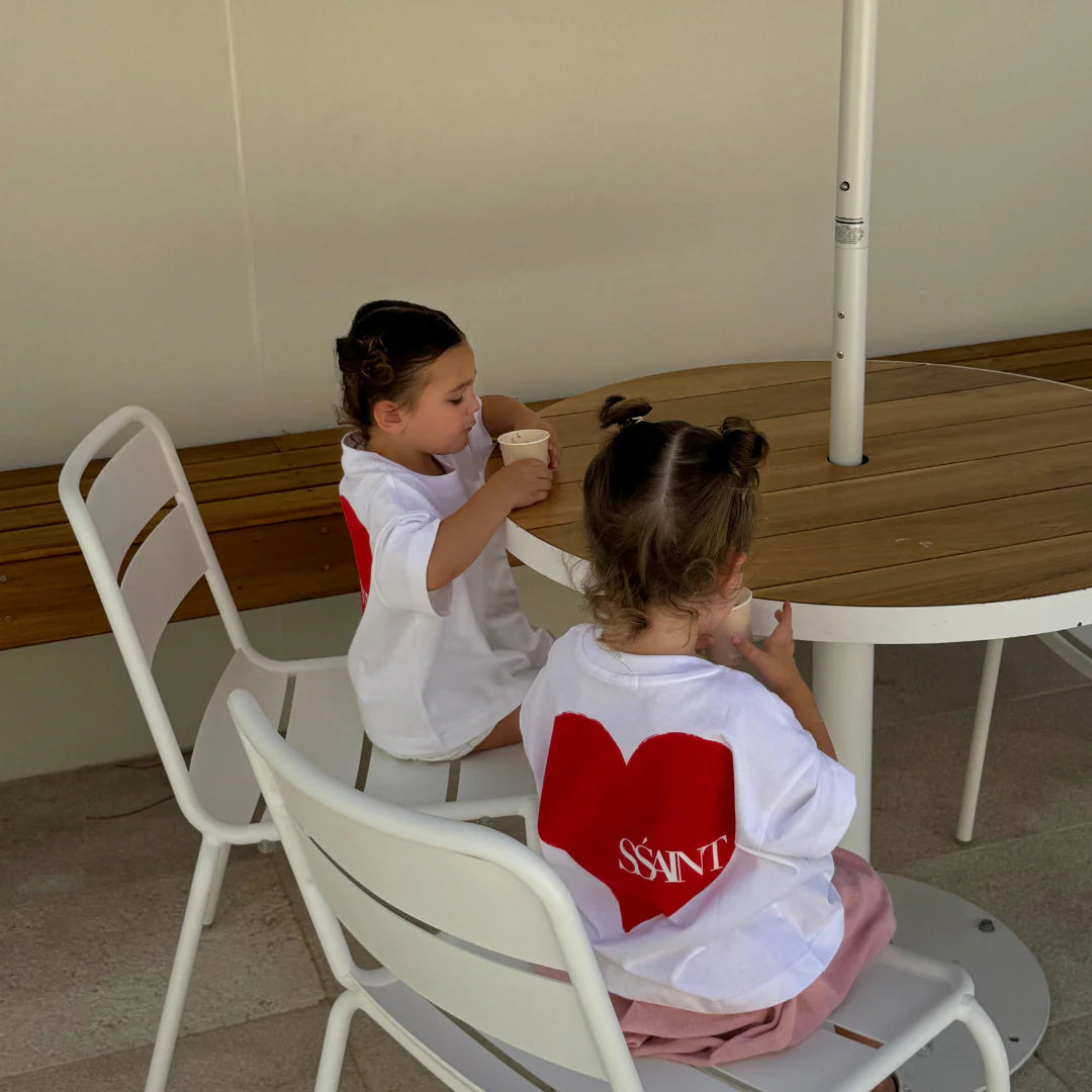 Kids heart tee - Red