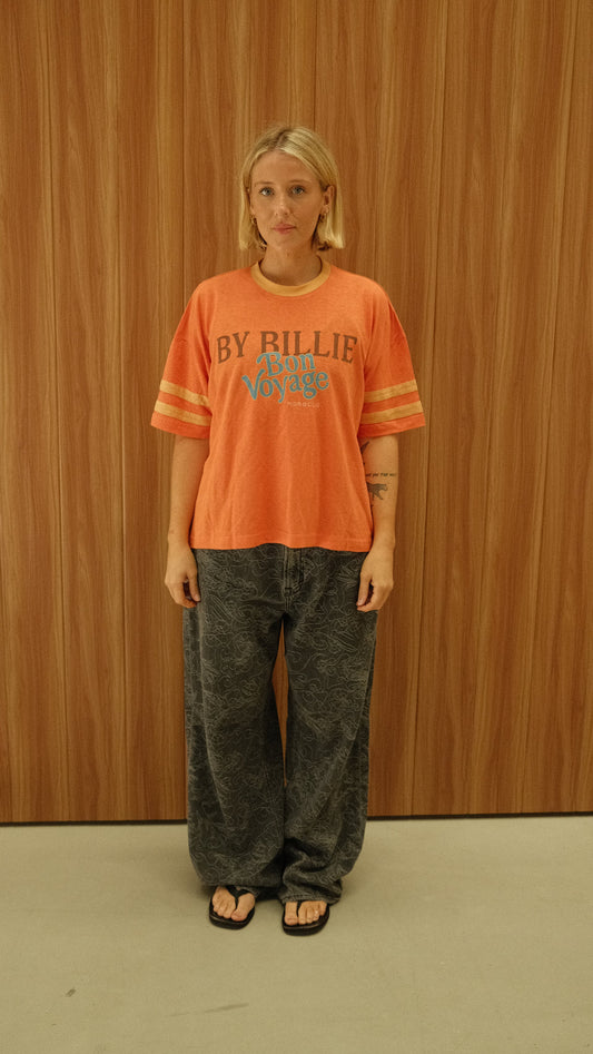 ATHLETIC HEMP/ COTTON TEE - BON VOYAGE