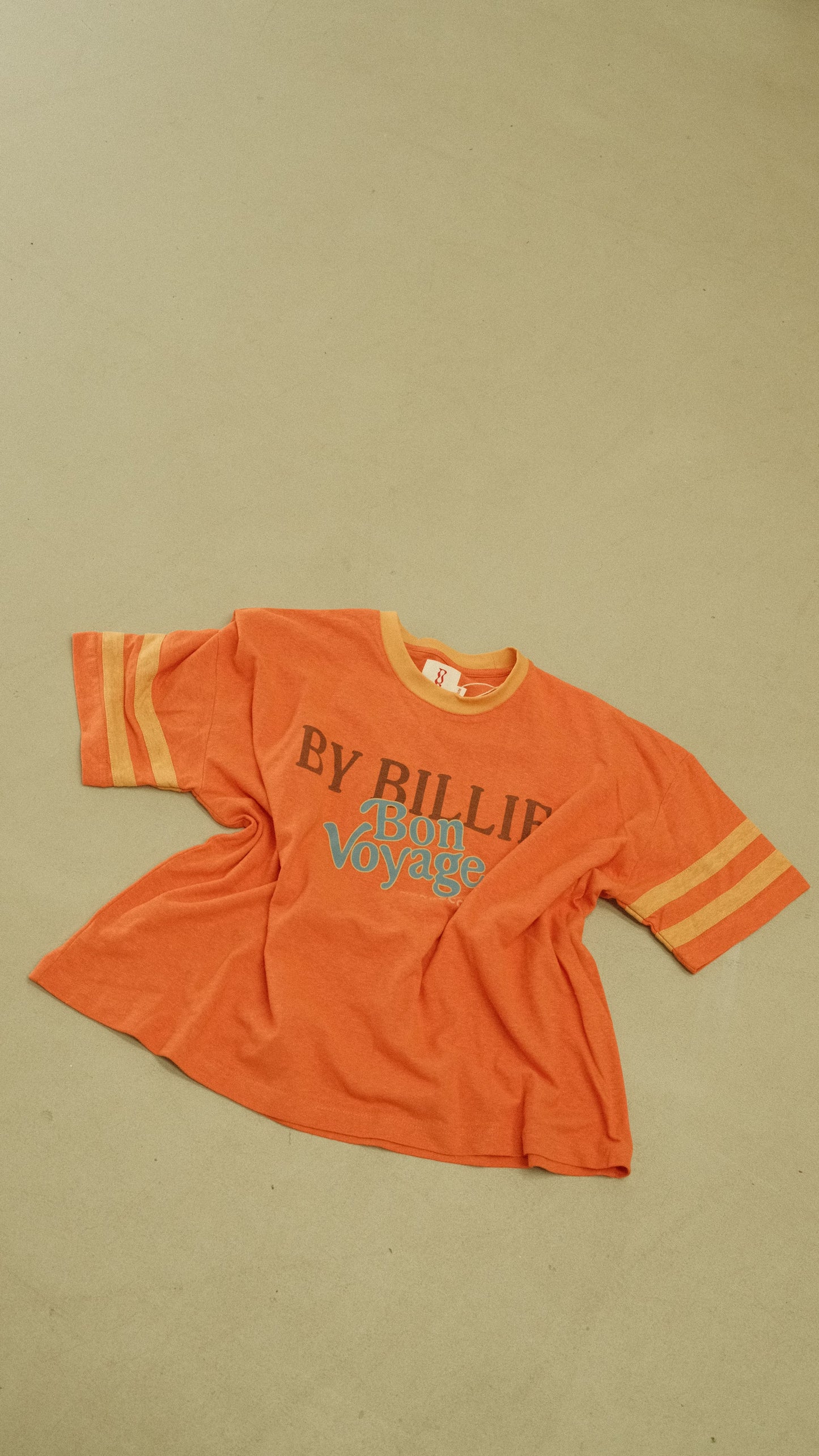 ATHLETIC HEMP/ COTTON TEE - BON VOYAGE