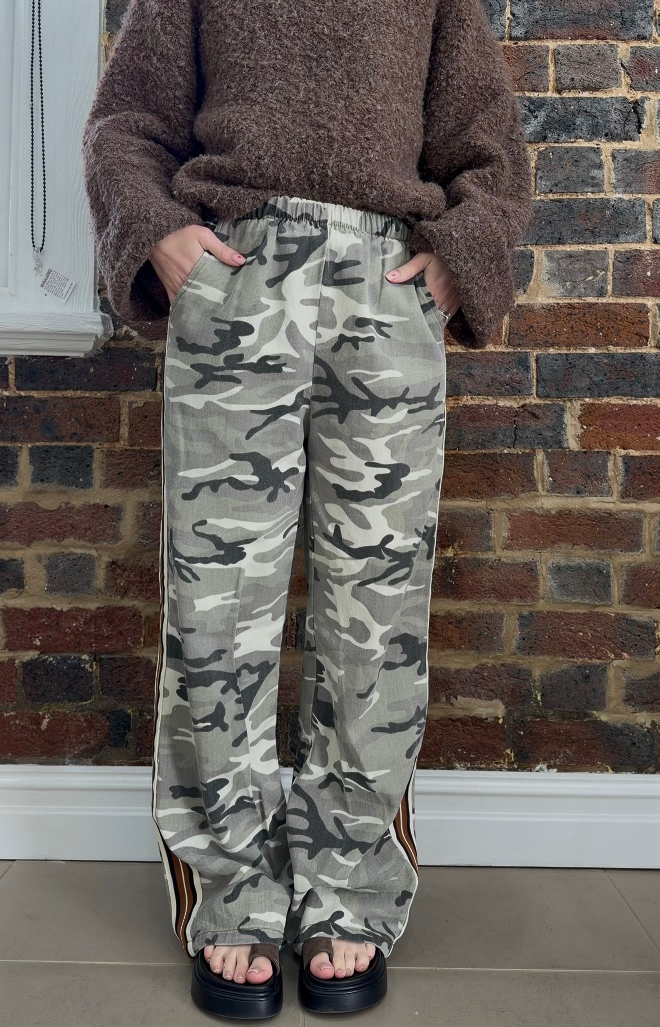 Choc Stripe Camo Pants
