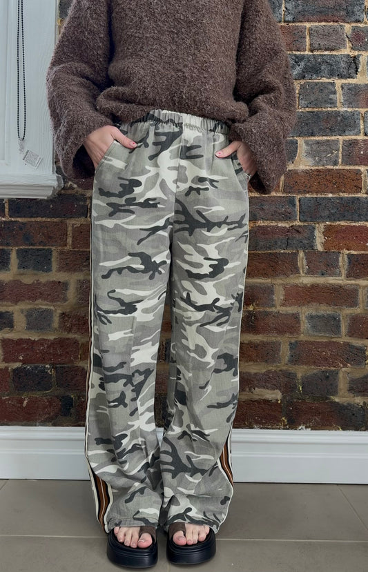 Choc Stripe Camo Pants