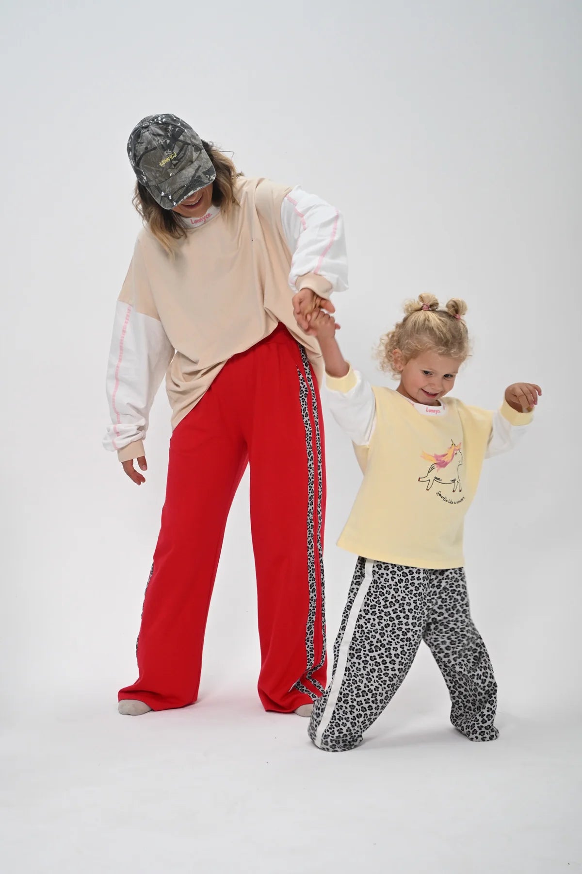 Red Leopard Racer Tracksuit Pant