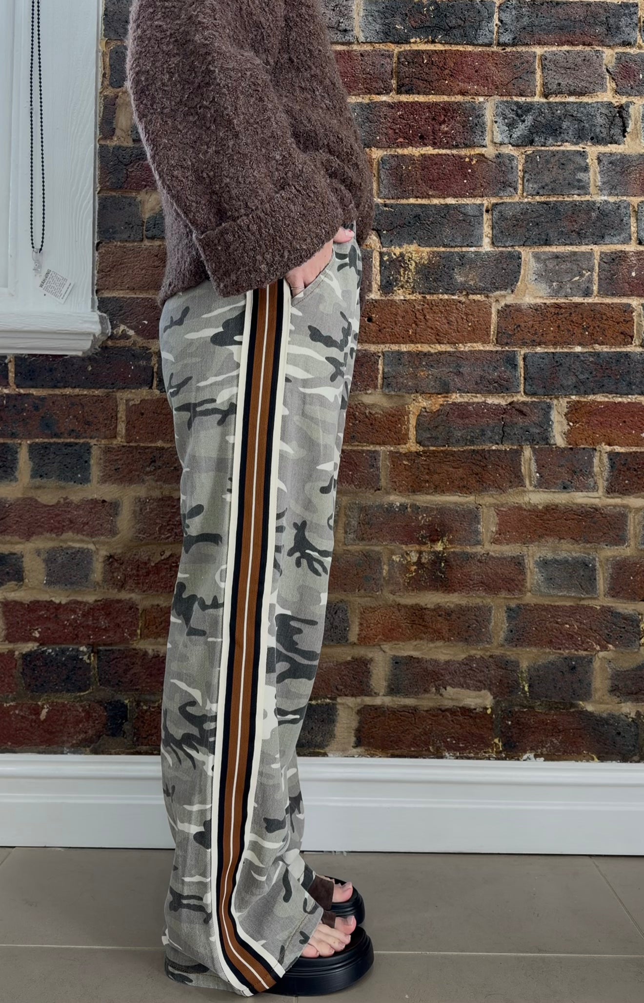 Choc Stripe Camo Pants